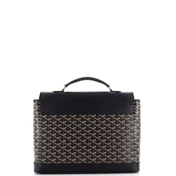 Goyard Citadin Messenger Briefcase Coated Canvas Black, Brown - Picture 3 of 8